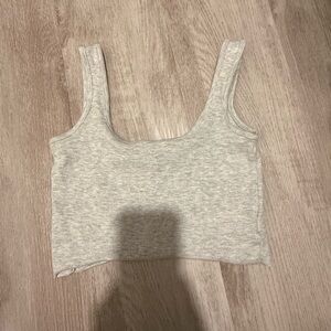 Cotton On Light Gray Crop Top